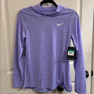 Nike girls size XL long sleeve hooded dry fit top